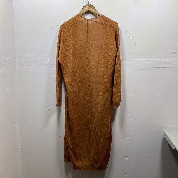 Demylee Linen Open Front Duster Cardigan Medium - Picture 6 of 6